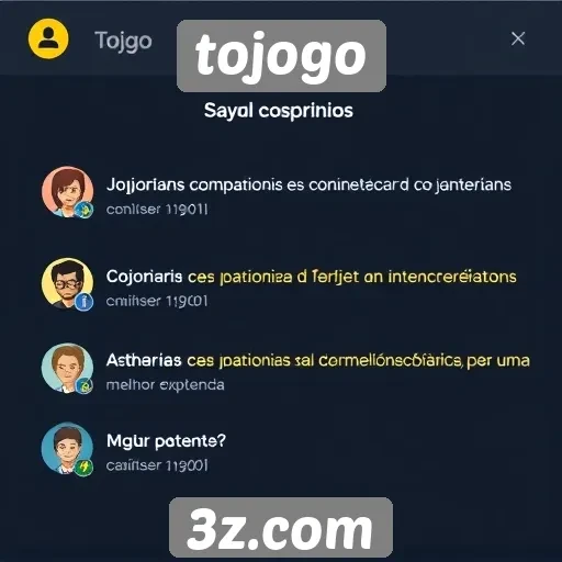 Feedback dos usuários sobre a interface do tojogo